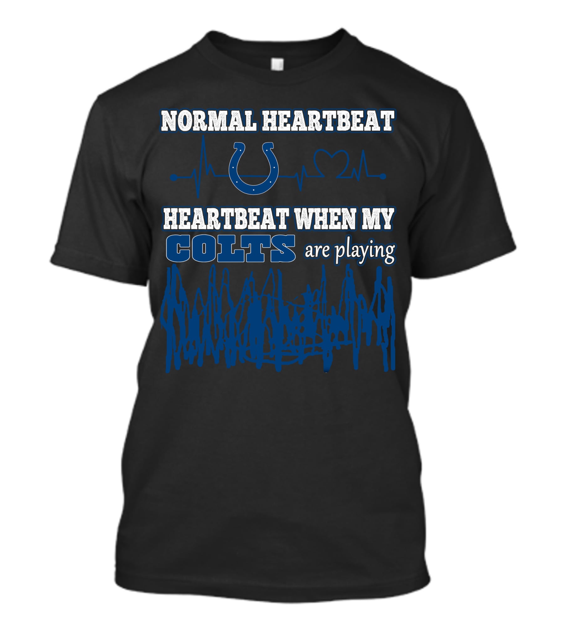 Normal Heartbeat Heartbeat When My Colts Are Playing T-Shirt