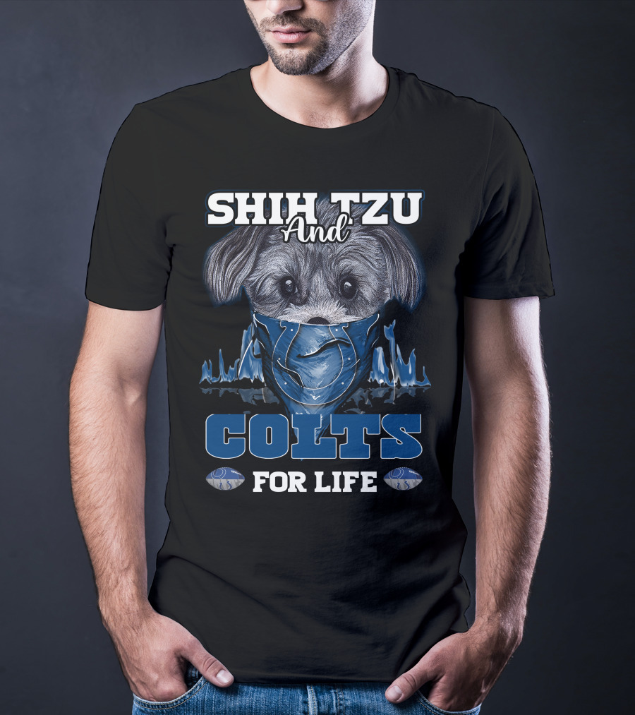 Shih Tzu And Colts For Life T-Shirt