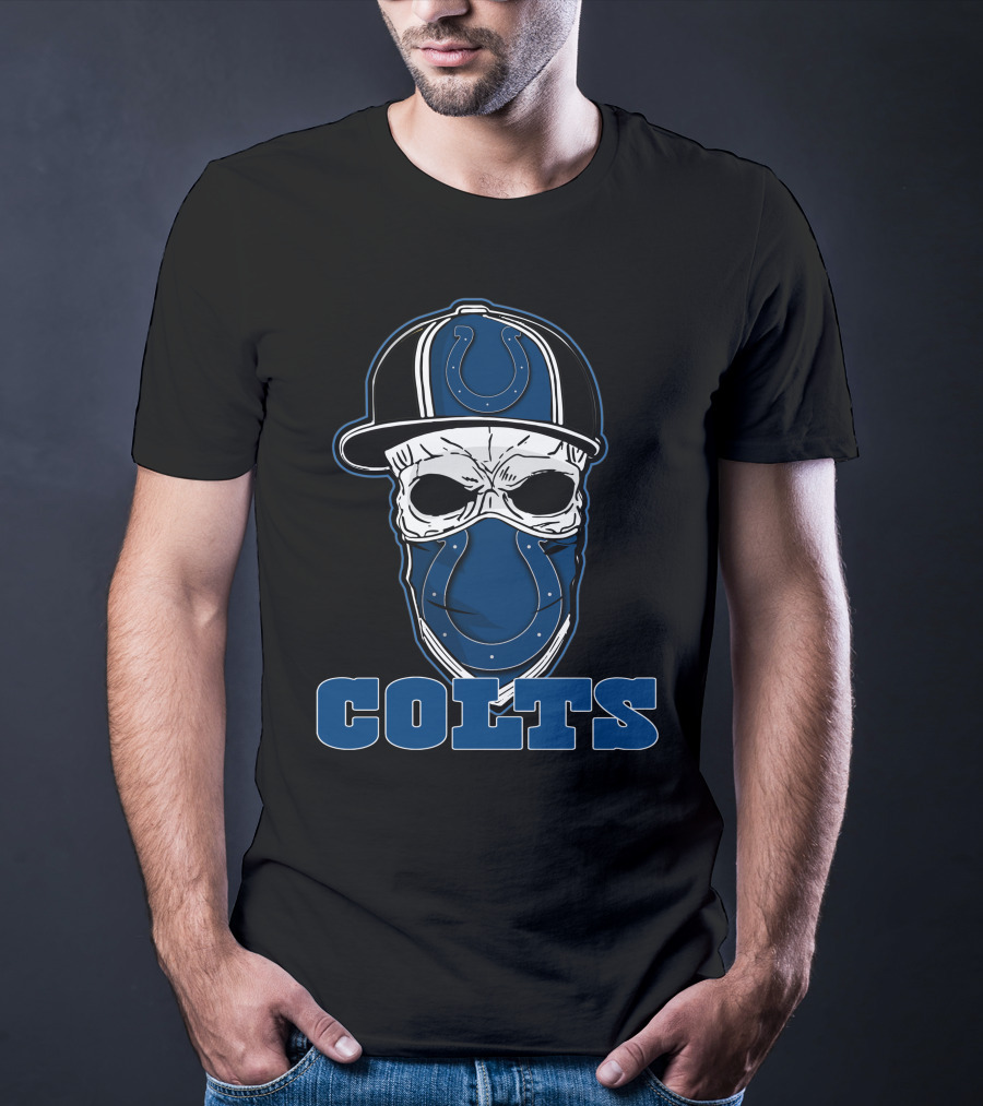 Colts Skull Hat With Indianapolis Colts T-Shirt