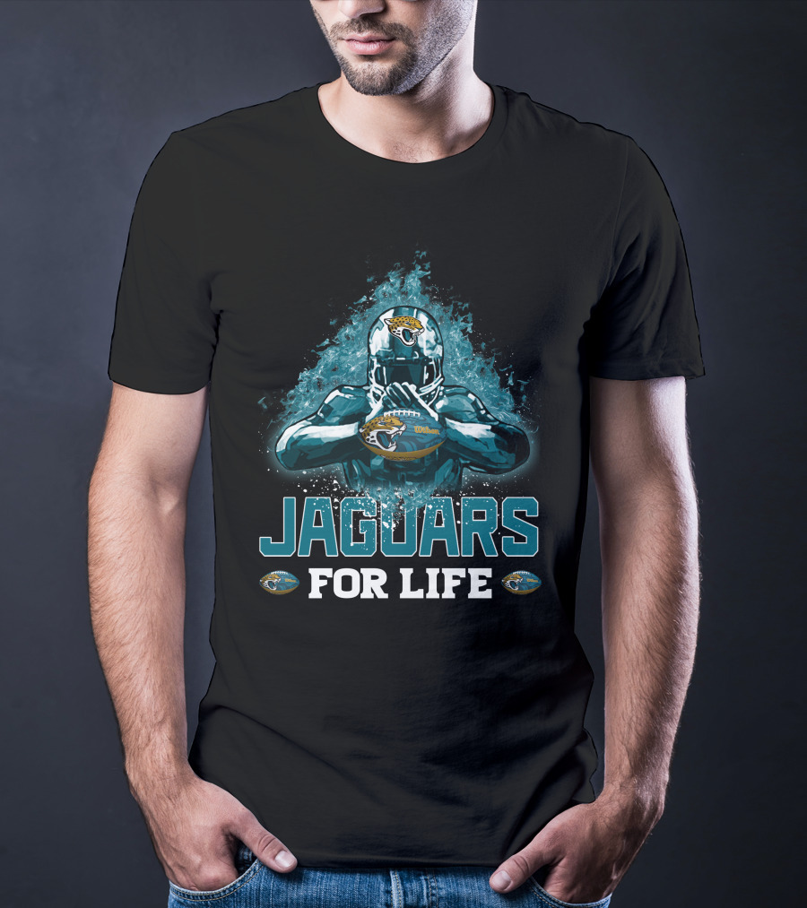 Jaguars For Life Jacksonville Jaguars Football Helmet T-Shirt