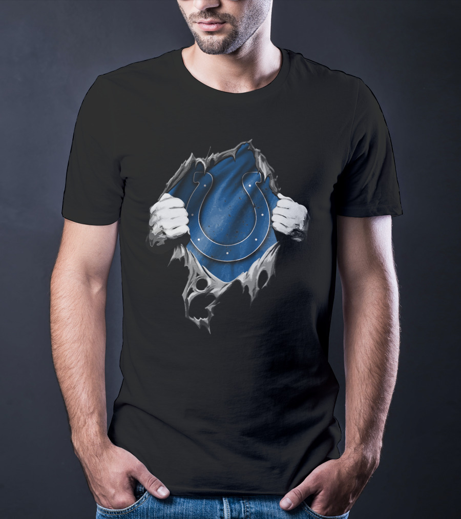 Ripped Indianapolis Colts Peeling T-Shirt