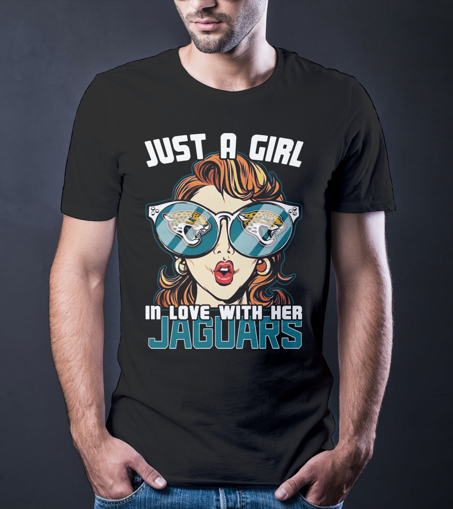 Just A Girl In Love With Her Jacksonville Jaguars T-Shirt