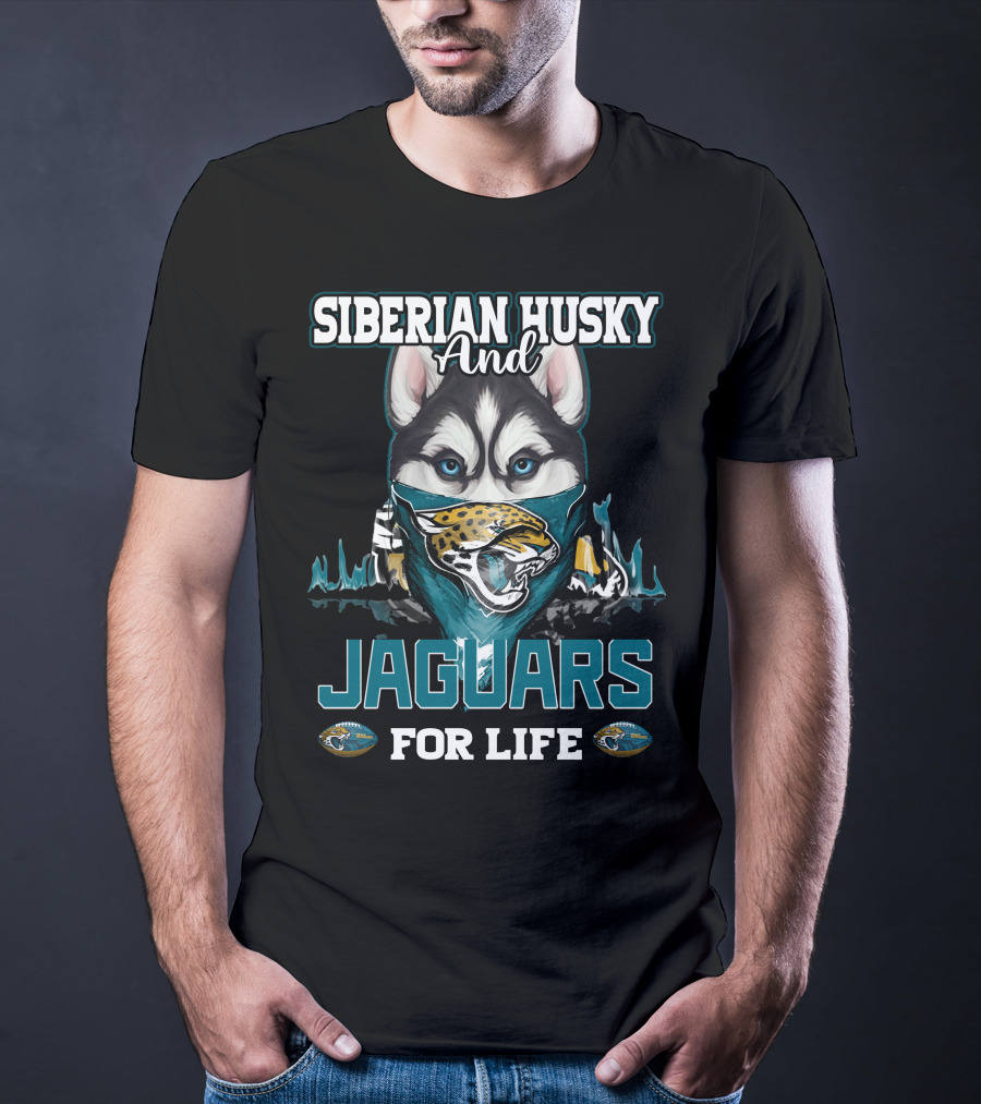 Siberian Husky And Jaguars For Life T-Shirt