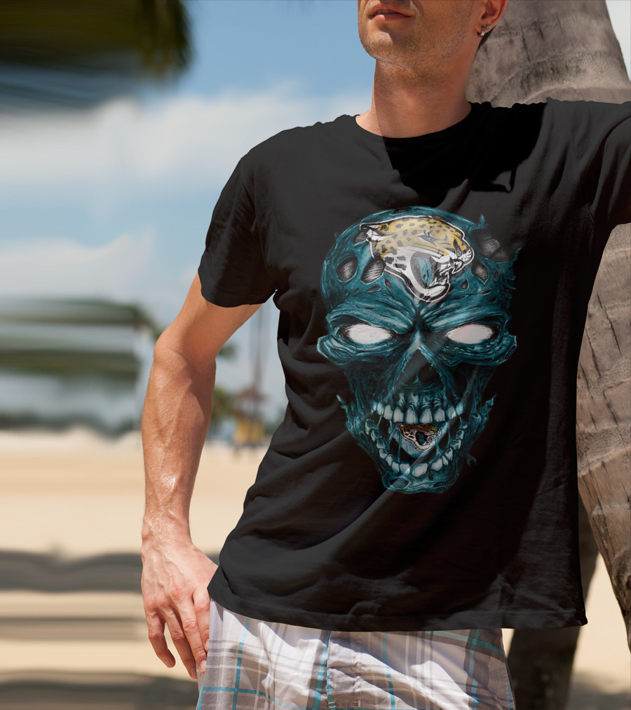 Skull Jacksonville Jaguars T-Shirt