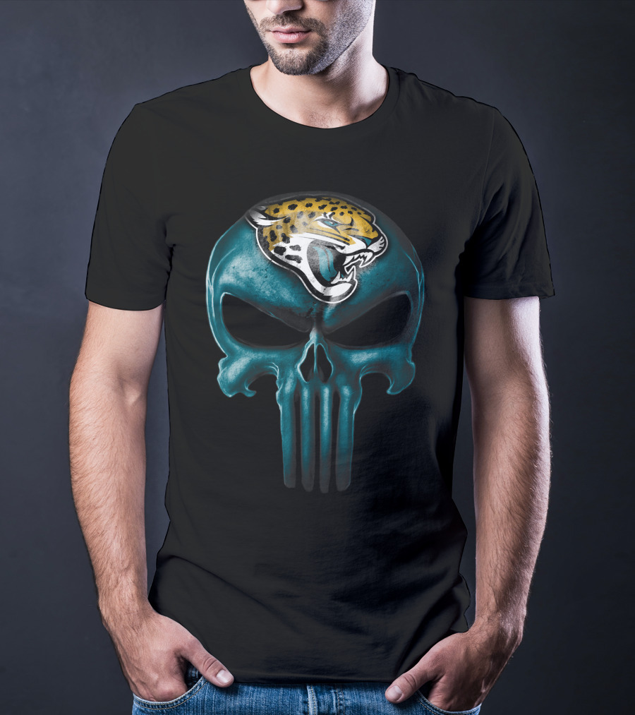 Skull Jacksonville Jaguars Punisher T-Shirt