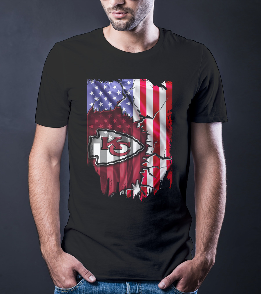 Kansas City Chiefs American Flag T-Shirt