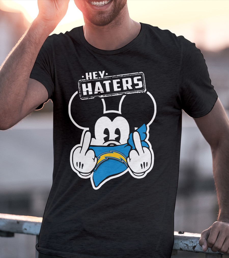 Hey Haters Mick Los Angeles Chargers T-Shirt