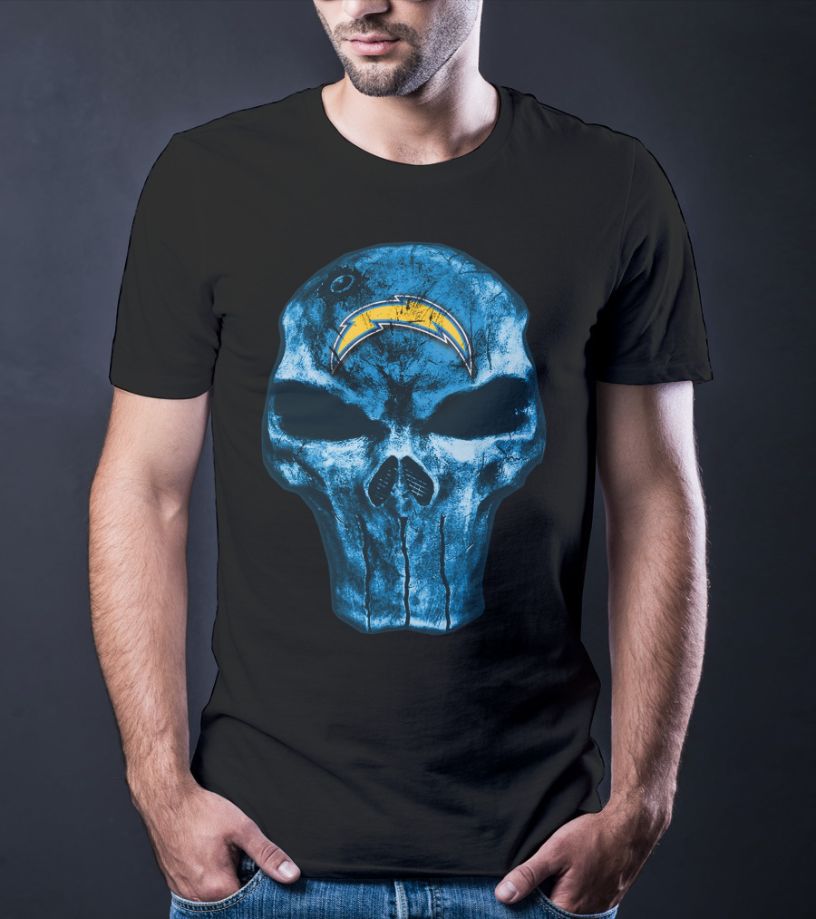 Los Angeles Chargers Skull Bolt T-Shirt