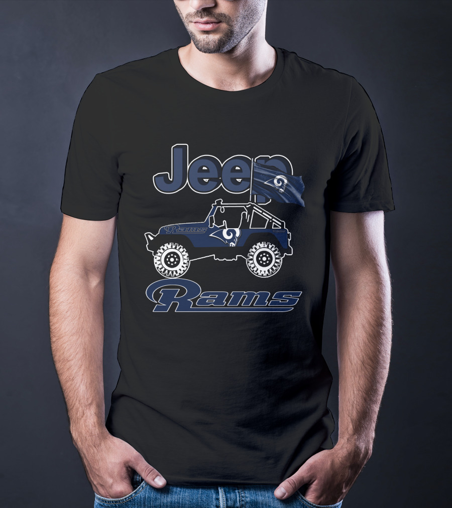 Jeep Los Angeles Rams Off-Road Adventure Fan Gear T-Shirt