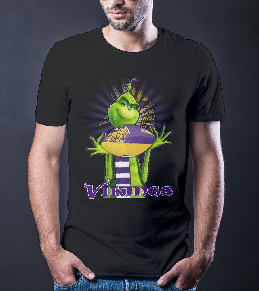 Grinch Vikings Football Minnesota Team Spirit T-Shirt