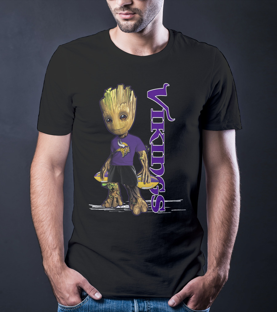Groot Minnesota Vikings Logo Fan T-Shirt