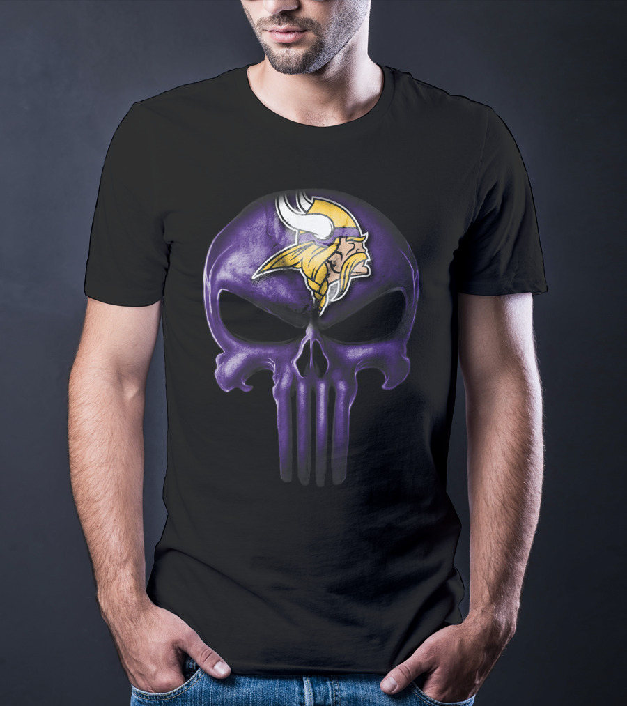 Skull Minnesota Vikings T-Shirt