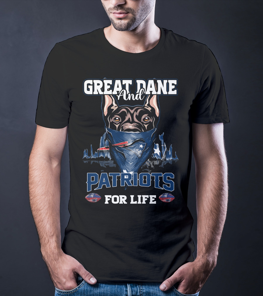 Great Dane And Patriots For Life T-Shirt
