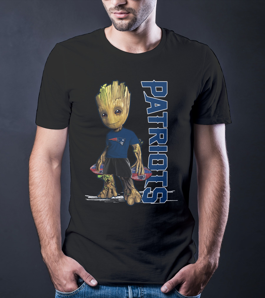 Groot Patriots New England Football Fan Character T-Shirt