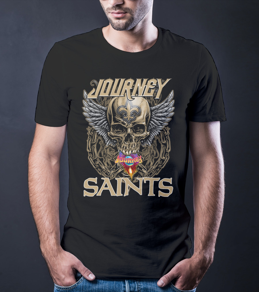 Journey Saints Skull Wings T-Shirt