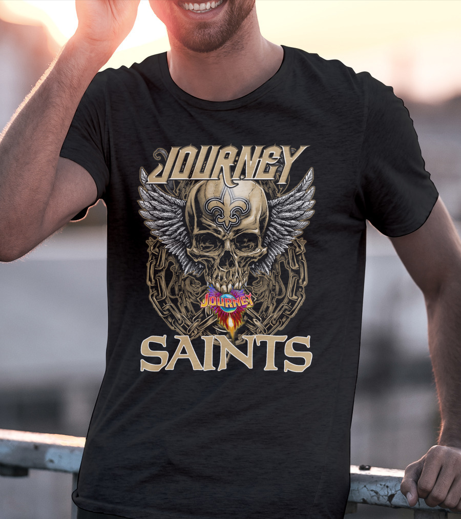 Journey Saints Skull Wings T-Shirt