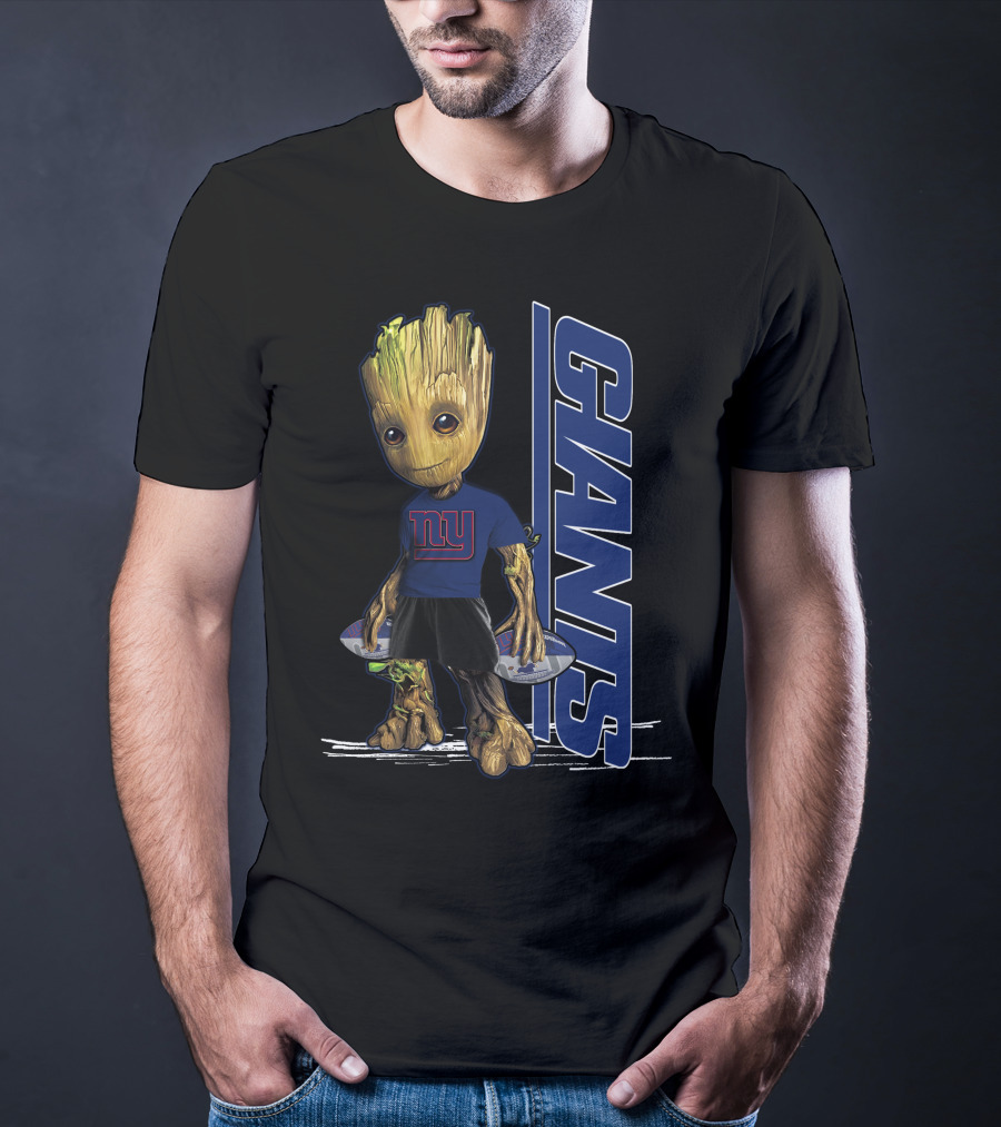 Groot New York Giants NFL Character Crossover T-Shirt