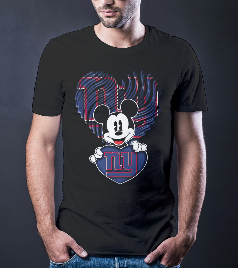 Mick NY Giants Heart T-Shirt