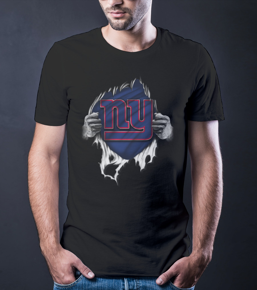 Torn NY Giants Fan Strength T-Shirt