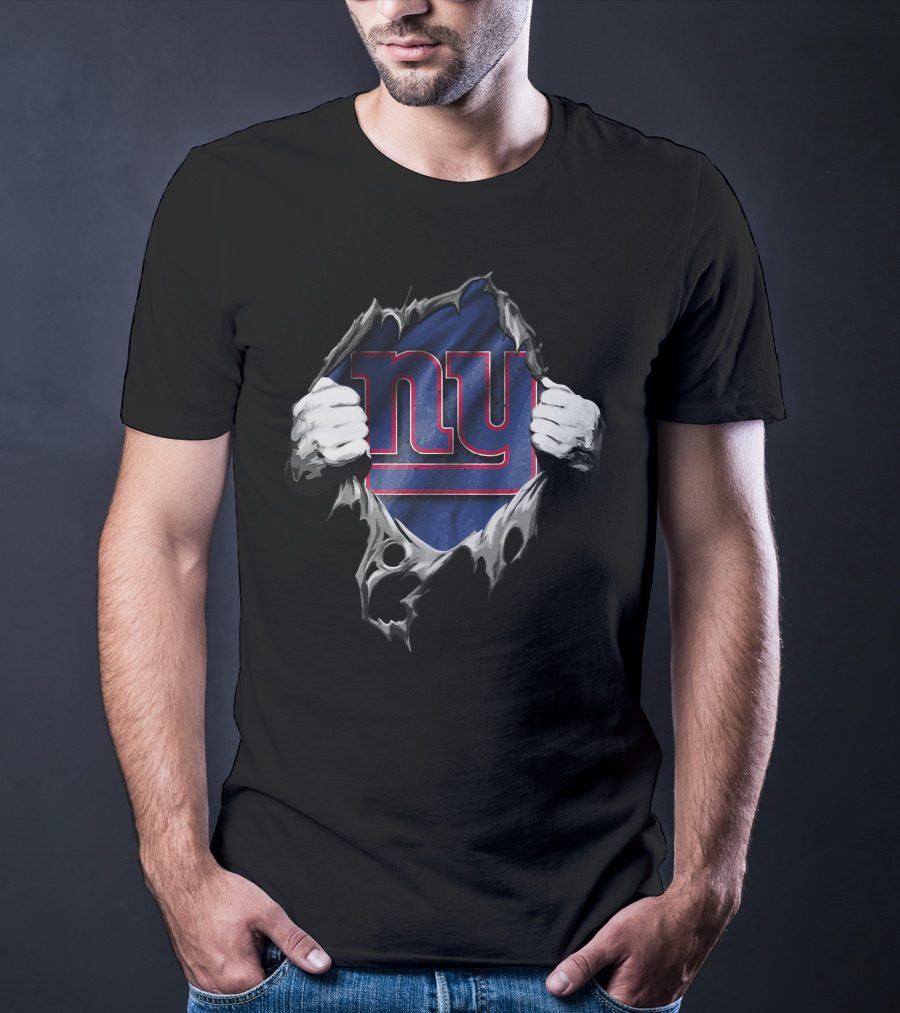 Torn V2 New York Giants NY Hands T-Shirt