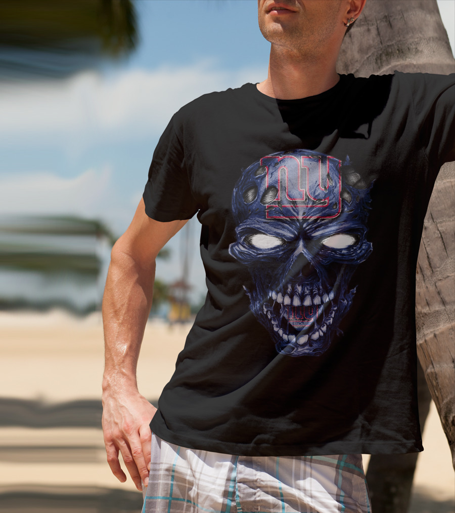 Skull V2 New York Giants NY T-Shirt