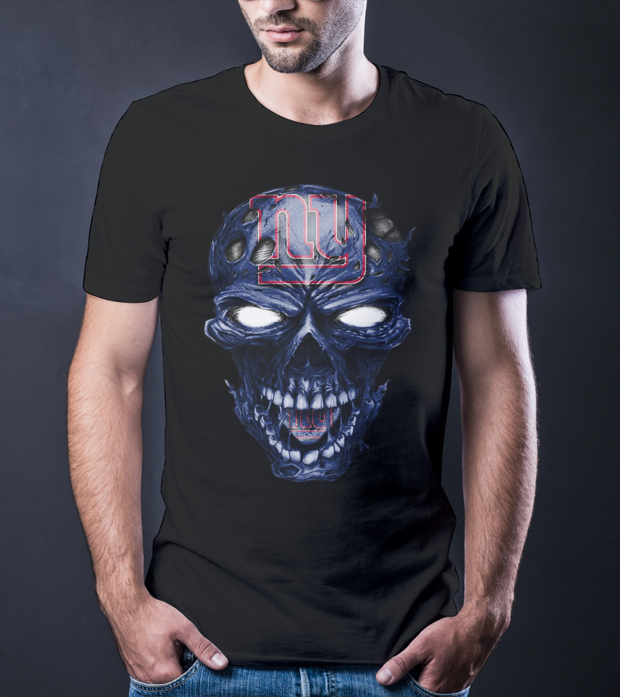 Skull V2 New York Giants NY T-Shirt
