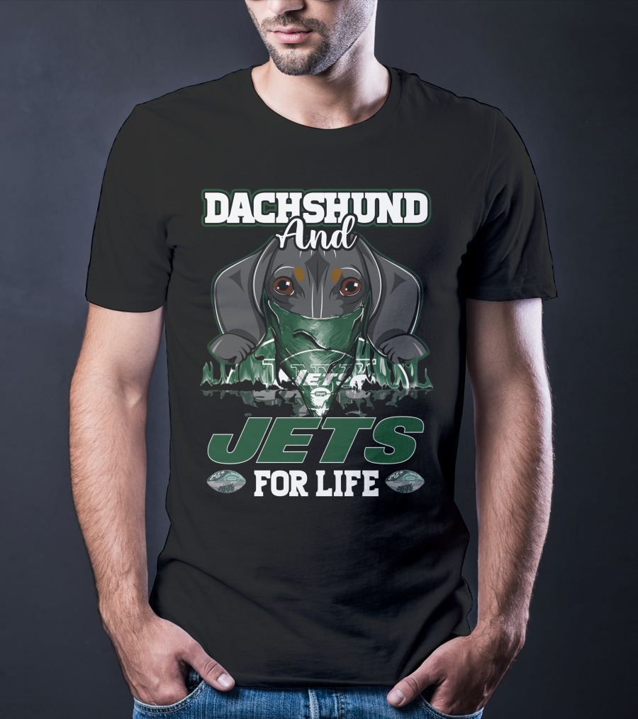 Dachshund And Jets For Life New York Jets T-Shirt