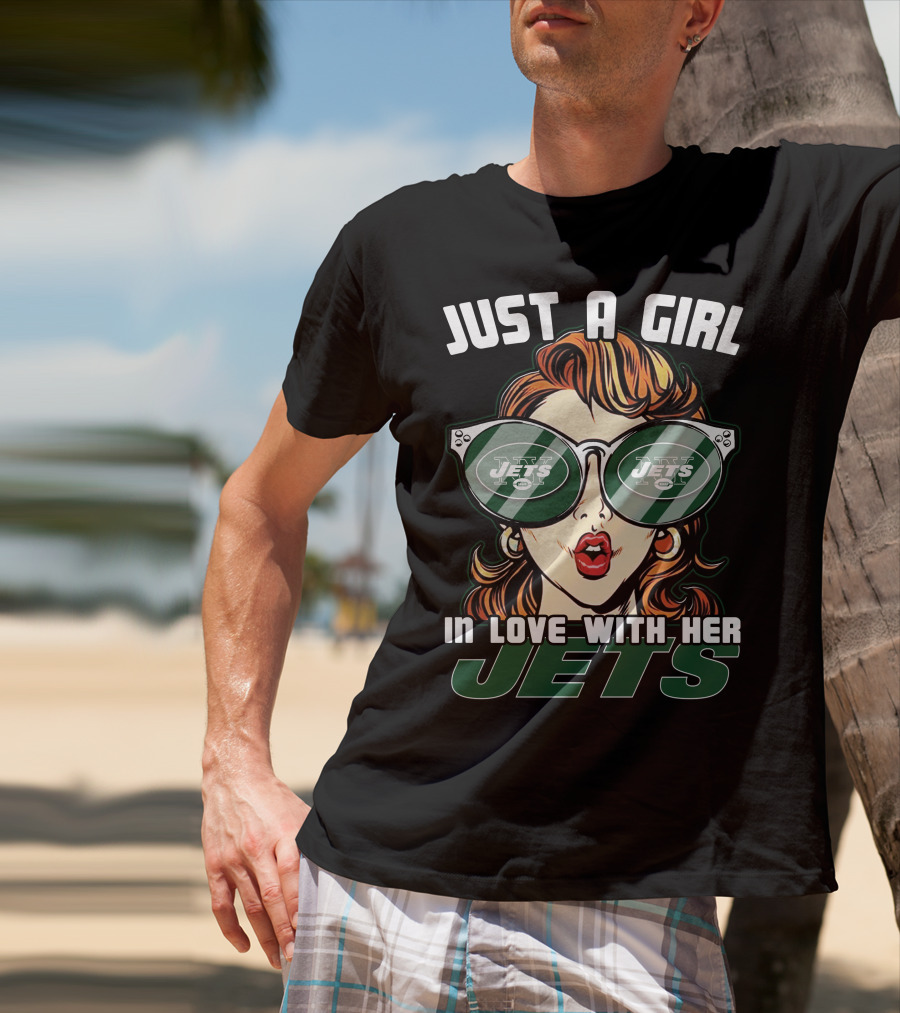 Just A Girl In Love With Her Jets New York Jets T-Shirt