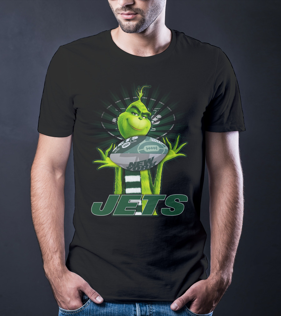 Grinch New York Jets Football Fan T-Shirt