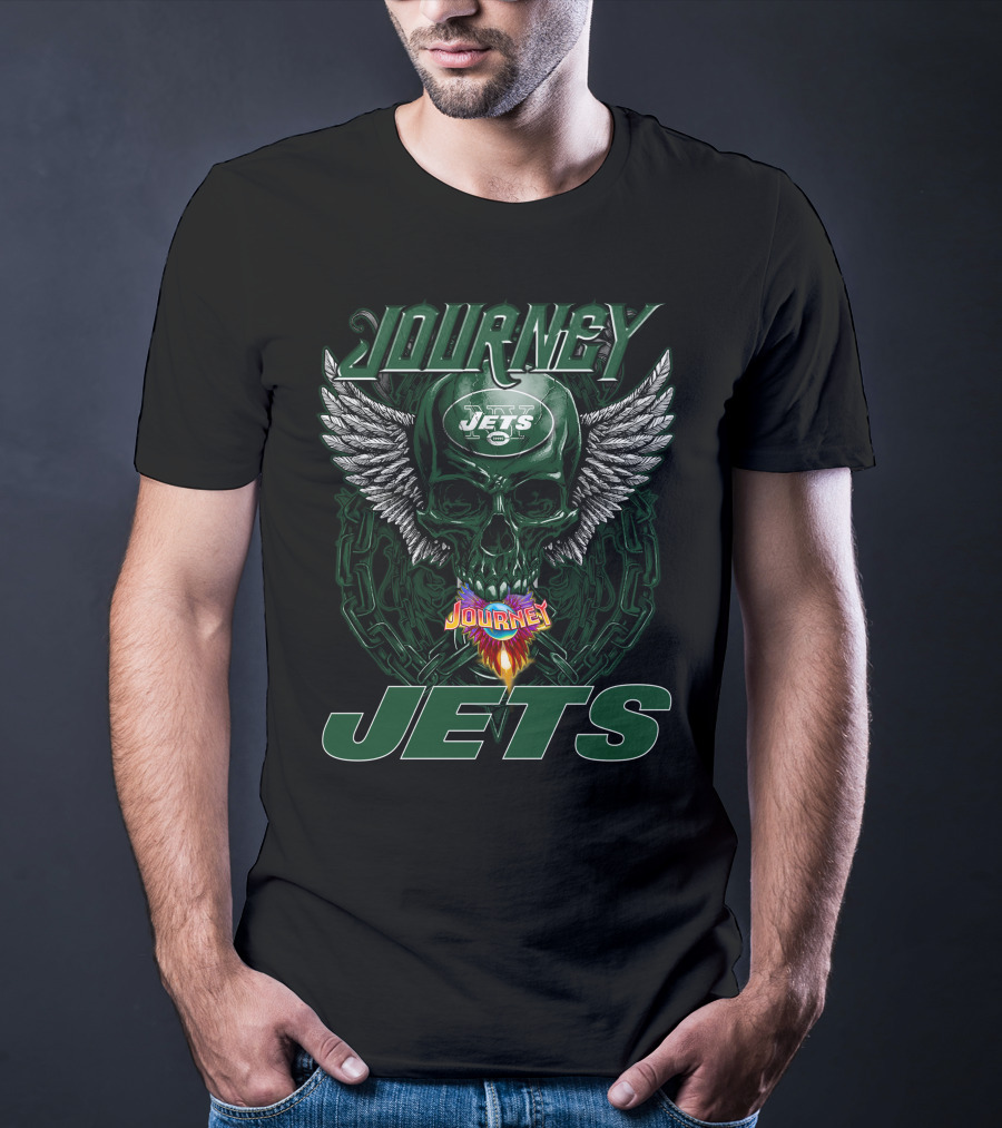 Journey Jets New York Skull Wings T-Shirt