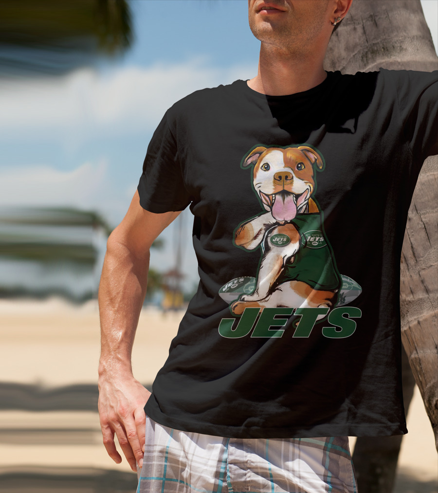 Pittbull Jets Football Fan New York T-Shirt