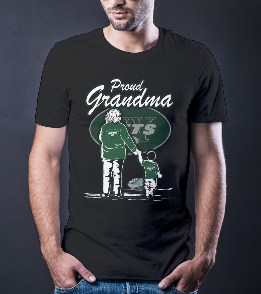 Proud Grandma New York Jets Family Loyalty Football Fan T-Shirt