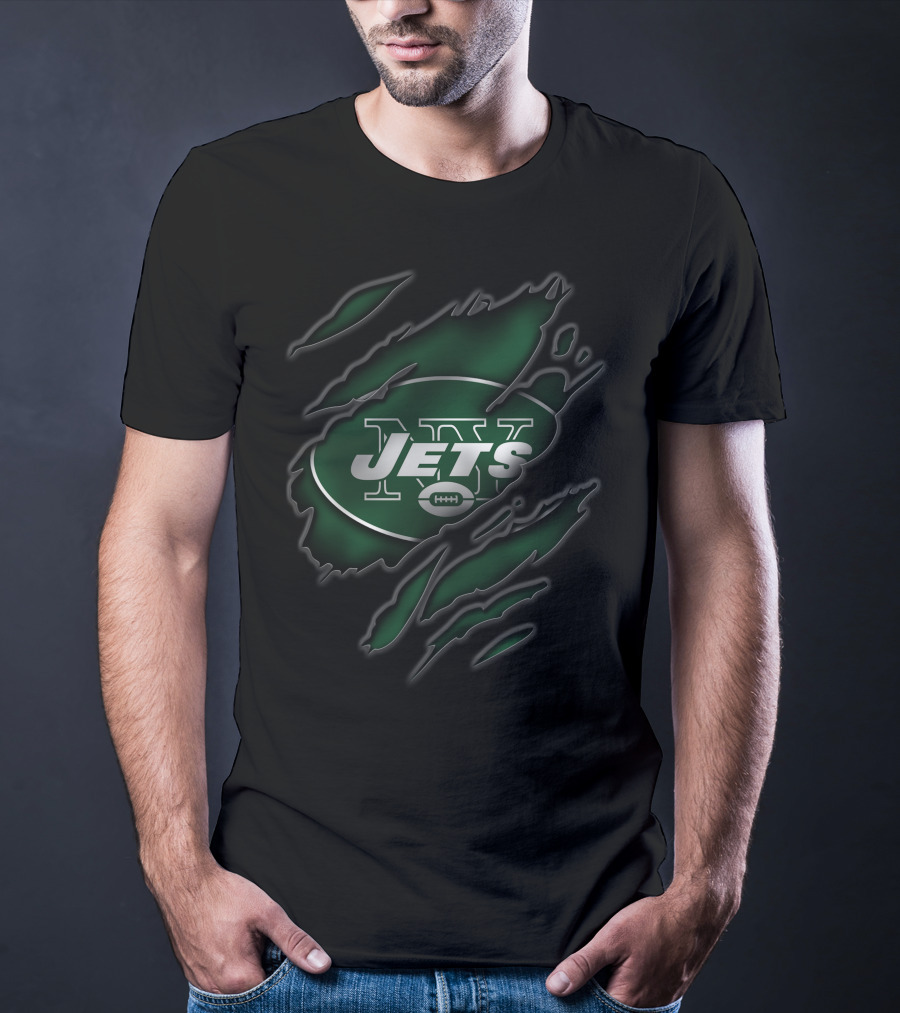 Torn V3 New York Jets Football T-Shirt