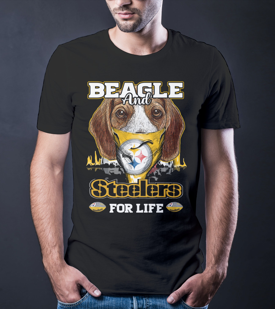 Beagle And Steelers For Life T-Shirt