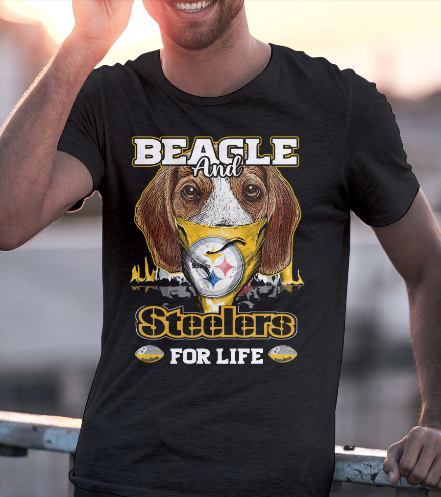 Beagle And Steelers For Life T-Shirt