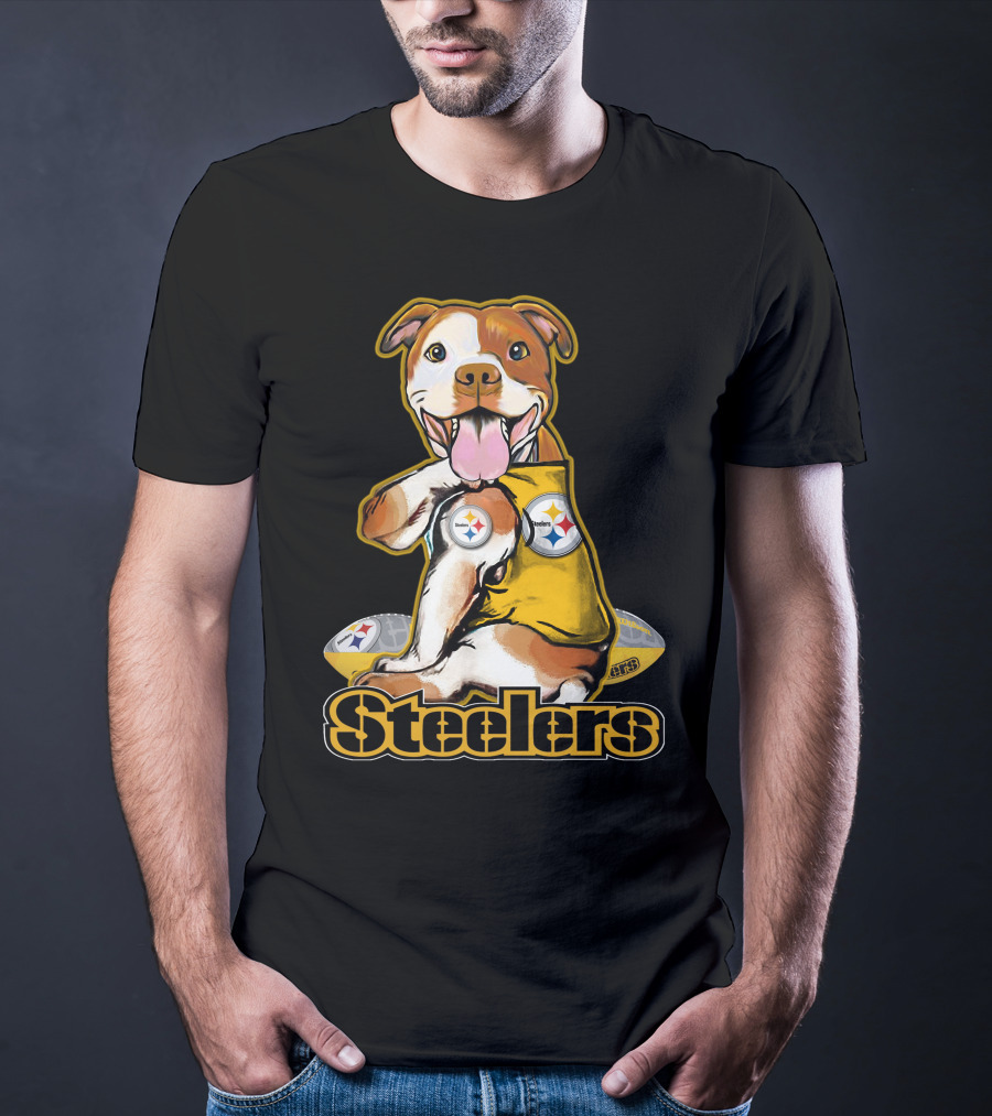 Steelers Pittbull Football Fan Appreciation T-Shirt