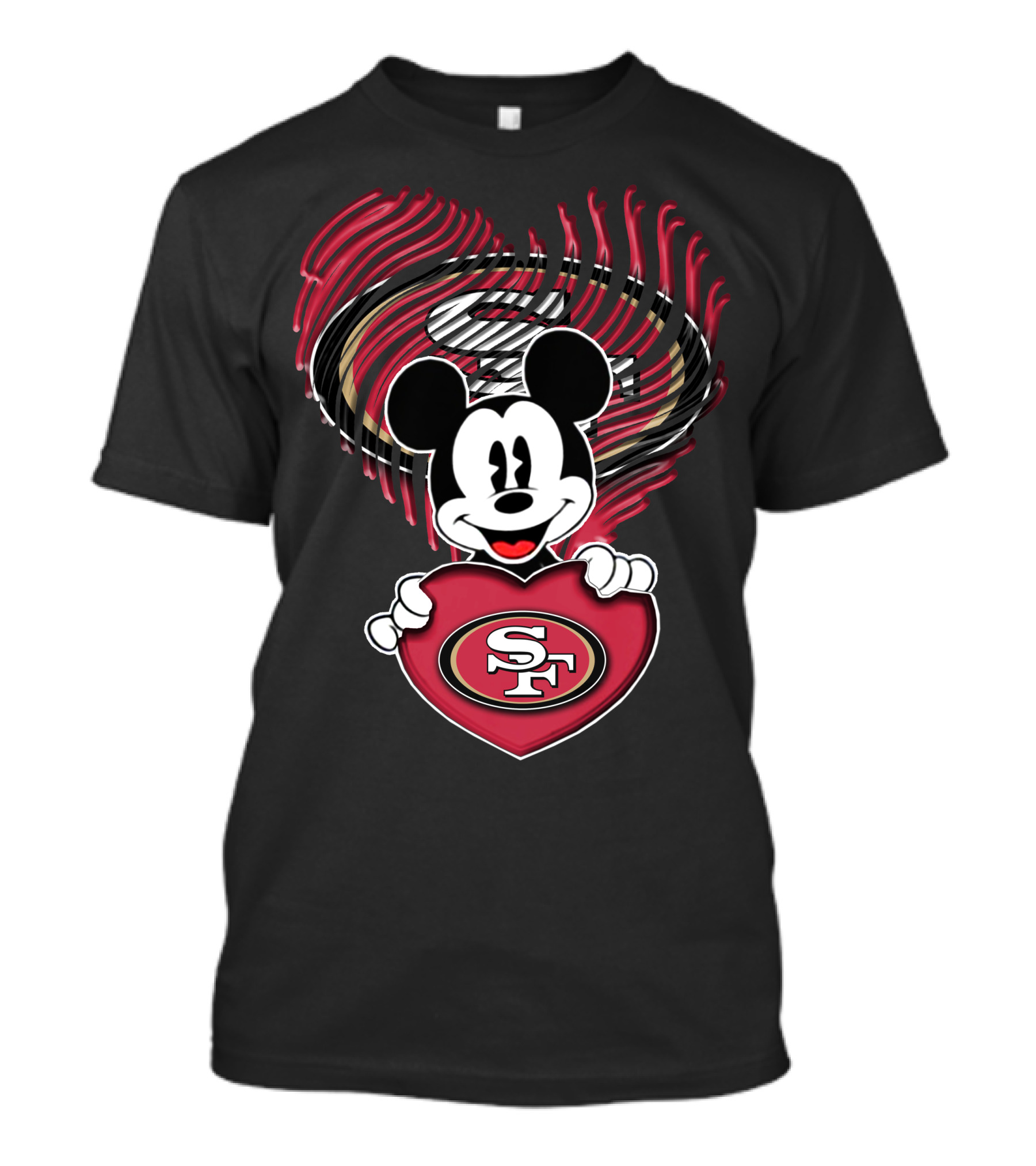 Mick San Francisco 49ers Heart T-Shirt
