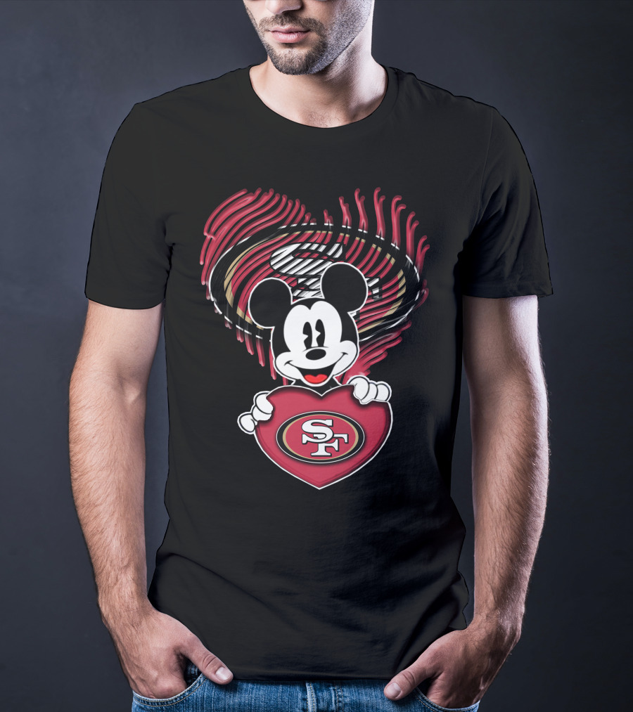 Mick San Francisco 49ers Heart T-Shirt