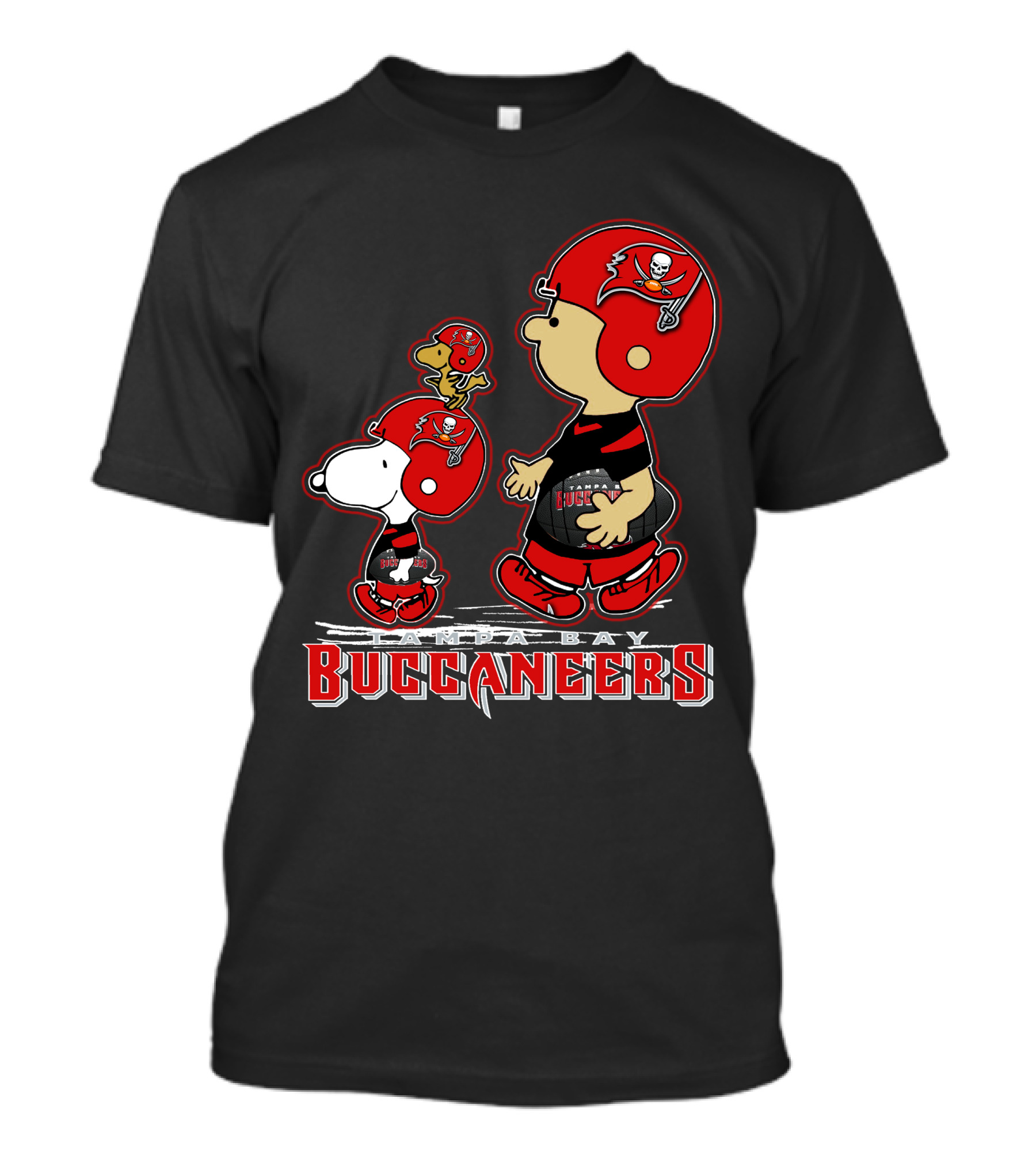 Tampa Bay Buccaneers Snpfootball Peanuts Characters T-Shirt