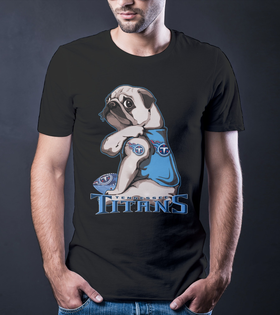 Tennessee Titans Pug T-Shirt