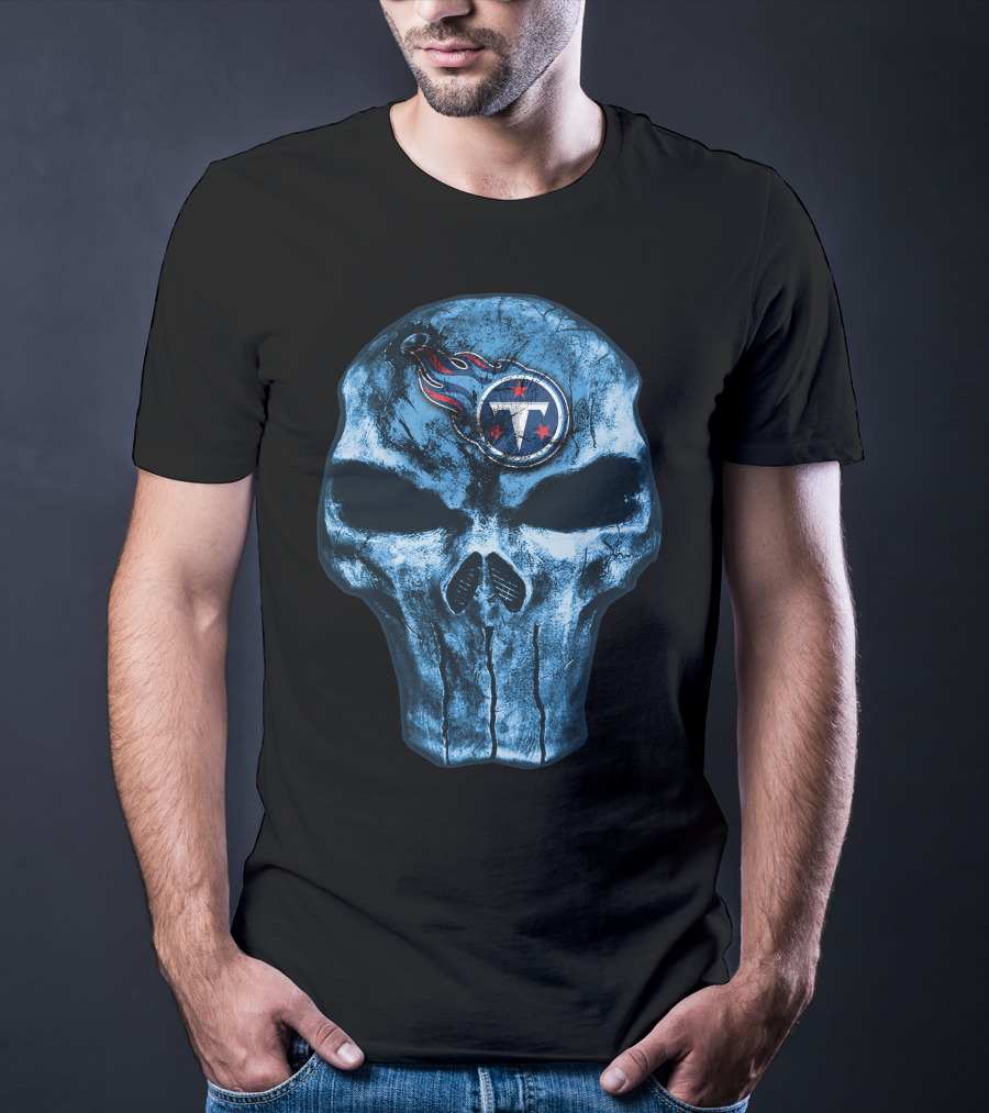 Tennessee Titans Skull Logo V4 T-Shirt
