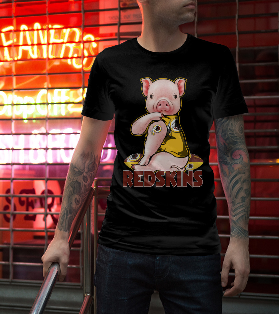 Pig Redskins Football Team T-Shirt