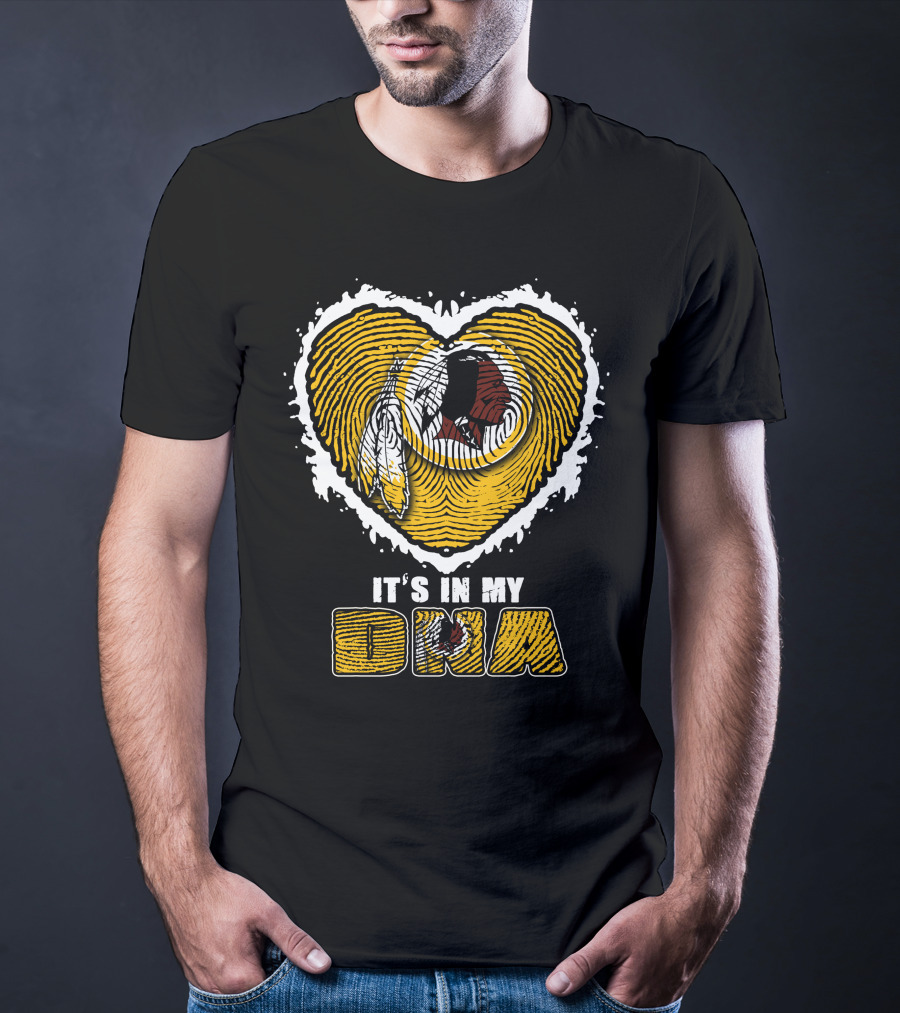 It's In My Dna Heart Washington Redskins T-Shirt