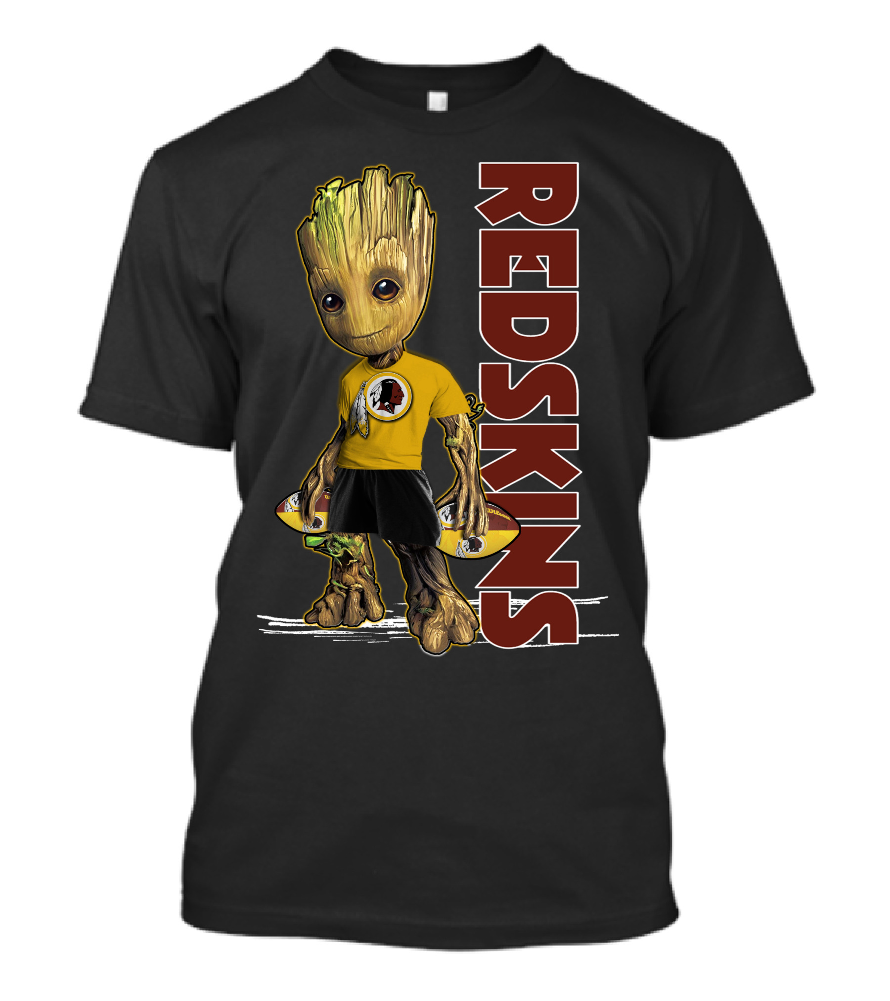 Groot V1 Washington Redskins Football Character T-Shirt
