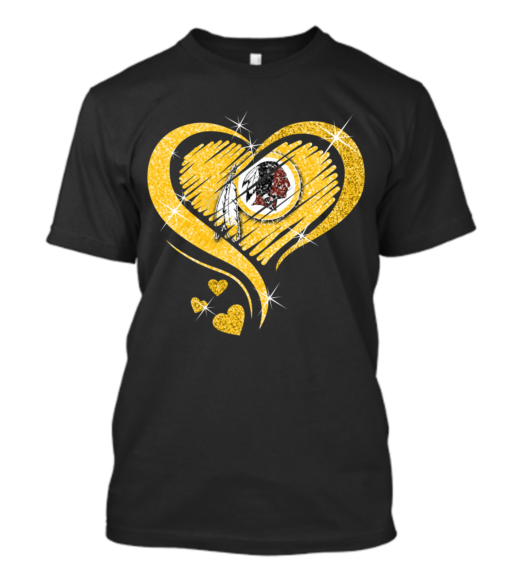 Heart Diamond Washington Redskins T-Shirt