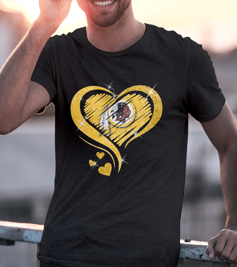Heart Diamond Washington Redskins T-Shirt