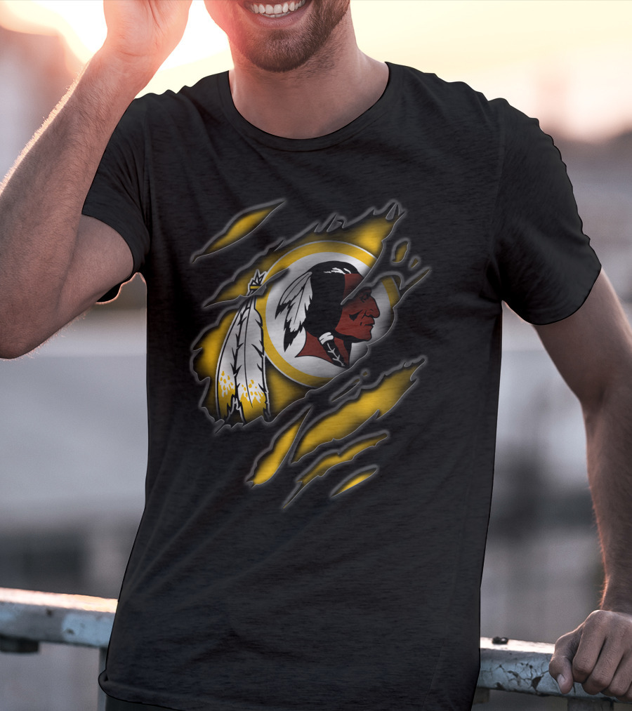 Torn Washington Redskins Football Team T-Shirt