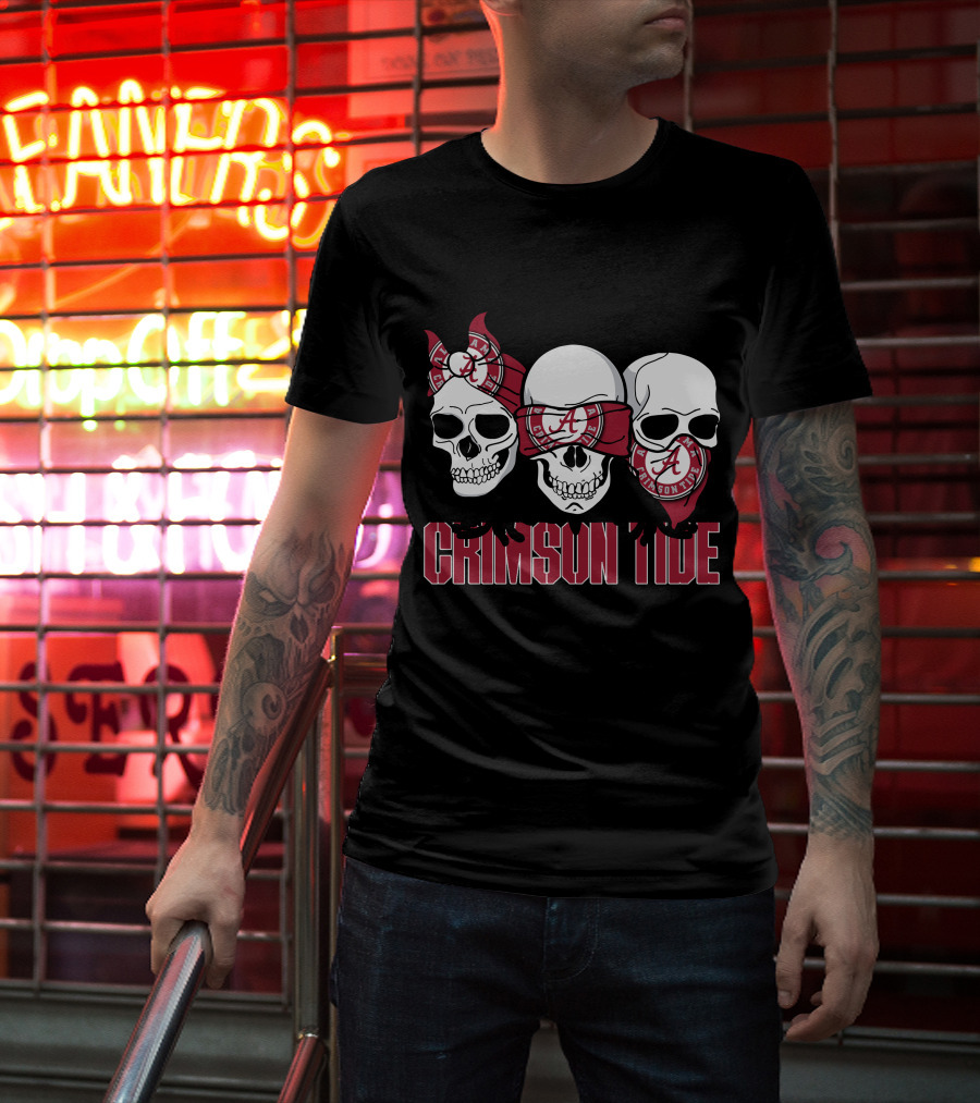 Skull Crimson Tide Alabama T-Shirt