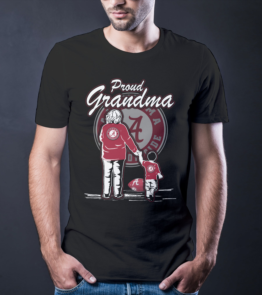 Proud Grandma Alabama Crimson Tide Football Family T-Shirt