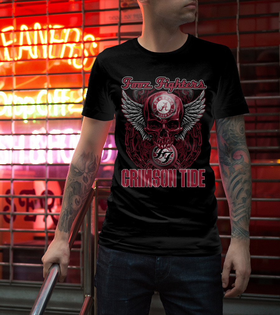 Foo Fighters Alabama Crimson Tide T-Shirt